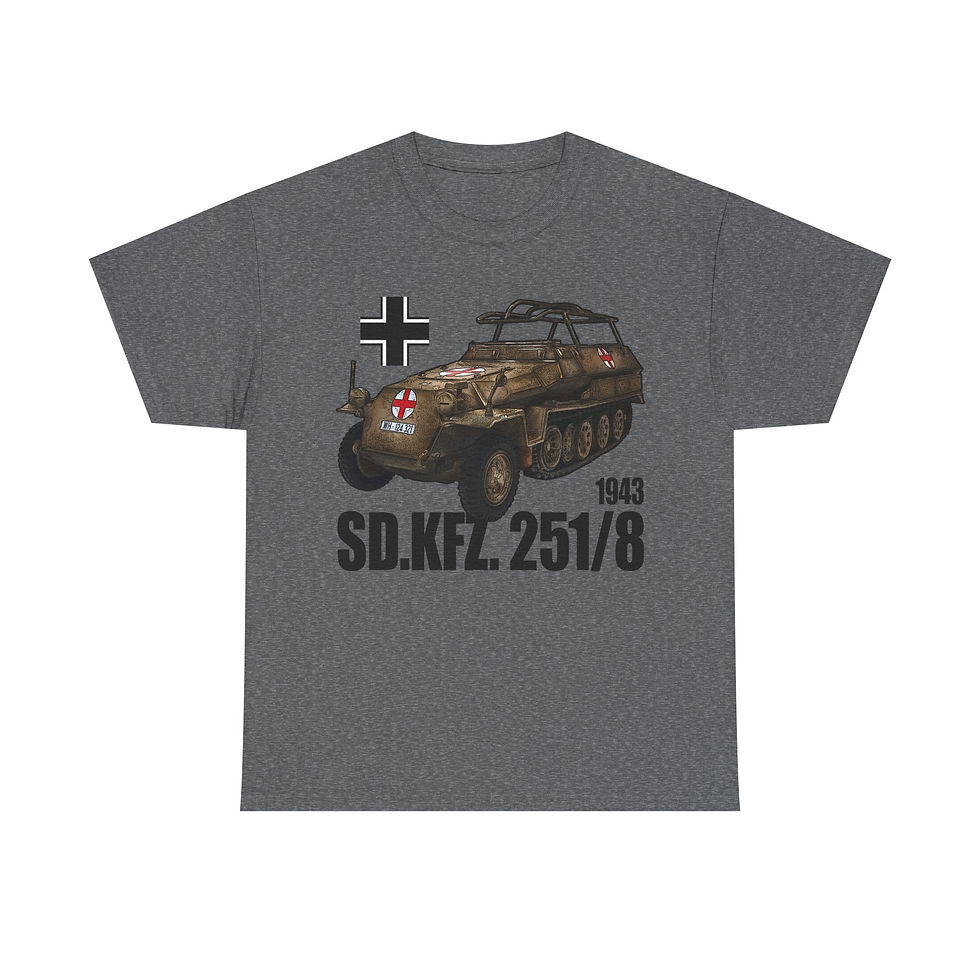 Thumbnail: Sd.kfz 251/8 T-Shirt WWII German Armored Car Ambulance
