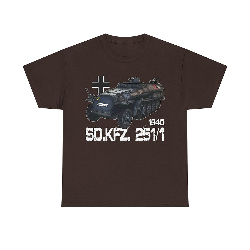 Thumbnail: Sd.kfz 251/1 T-Shirt WWII German Armored Car