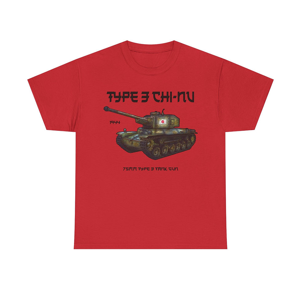 Thumbnail: Type 3 Chi-nu T-Shirt WWII Japanese Army Tank Axis