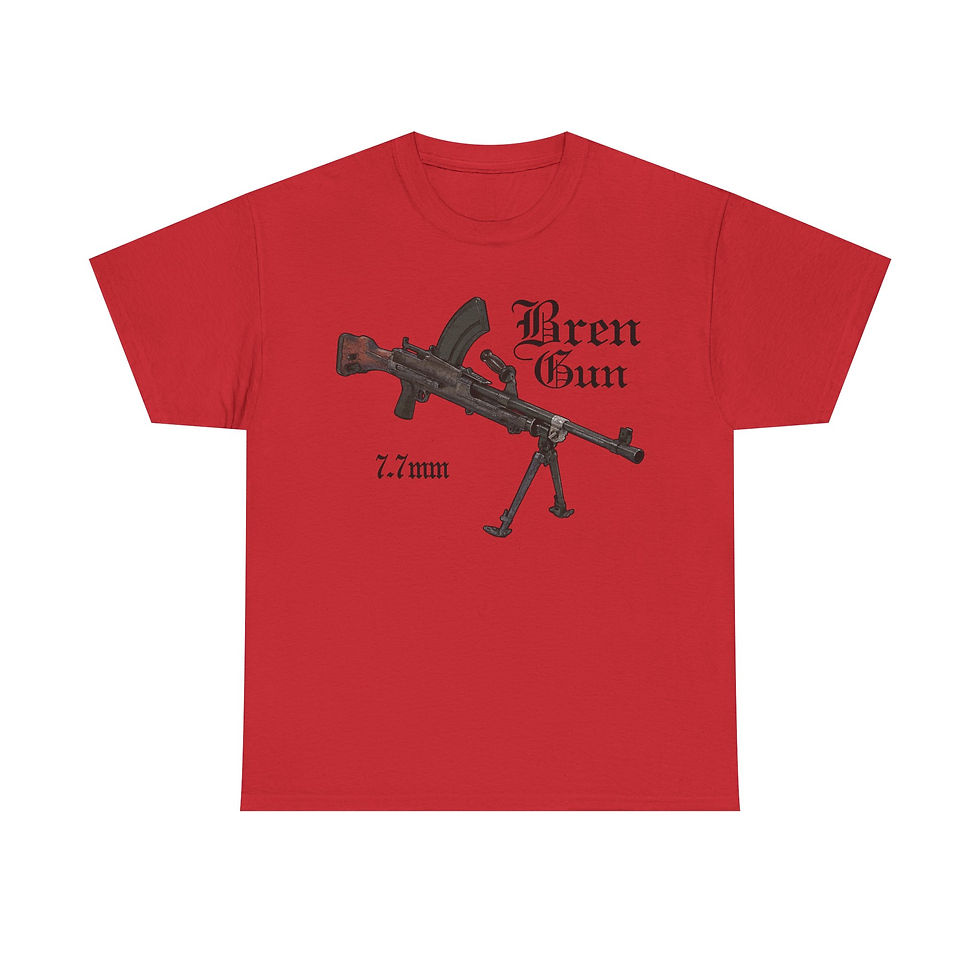 Thumbnail: Bren Gun T-Shirt WWII British Army Rifle