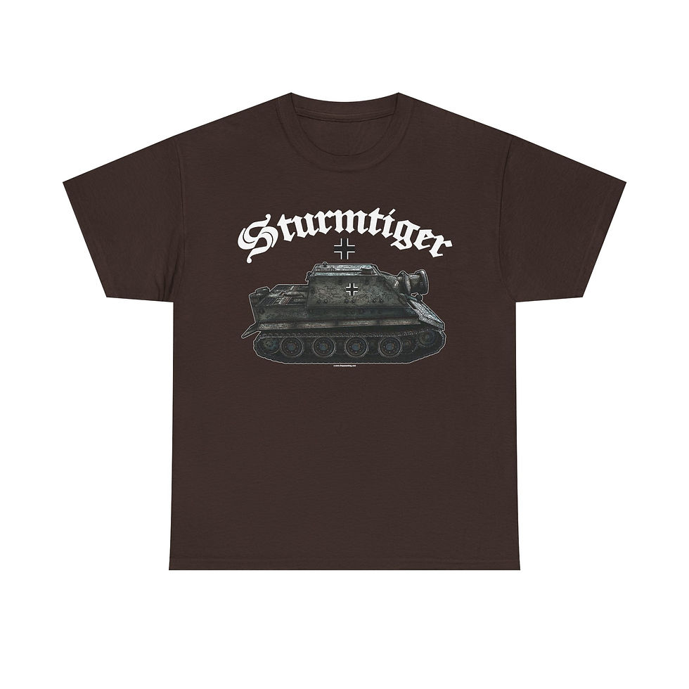 Thumbnail: Sturmtiger Panzer T-Shirt WWII German Tiger Tank Version 4