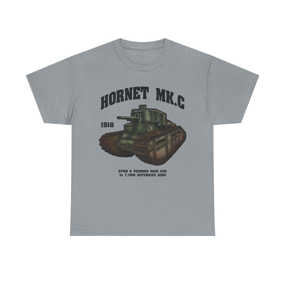 Thumbnail: Hornet Mk. C T-Shirt WWI British Army Tank