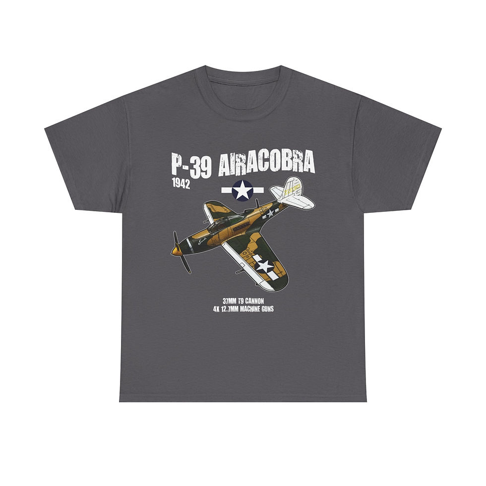 Thumbnail: P-39 Airacobra T-Shirt WWII US Aircraft