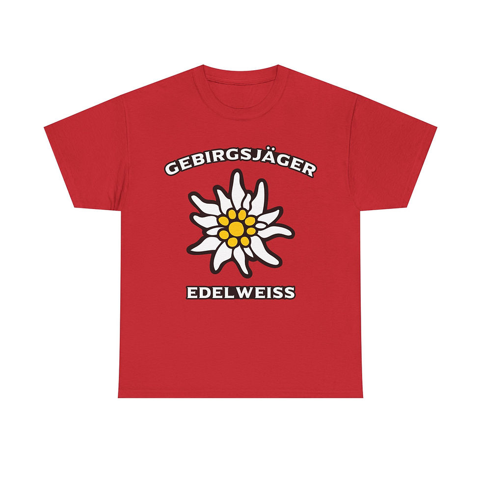 Thumbnail: Gebirgsjäger Edelweiss T-Shirt WWII German Mountain Soldier