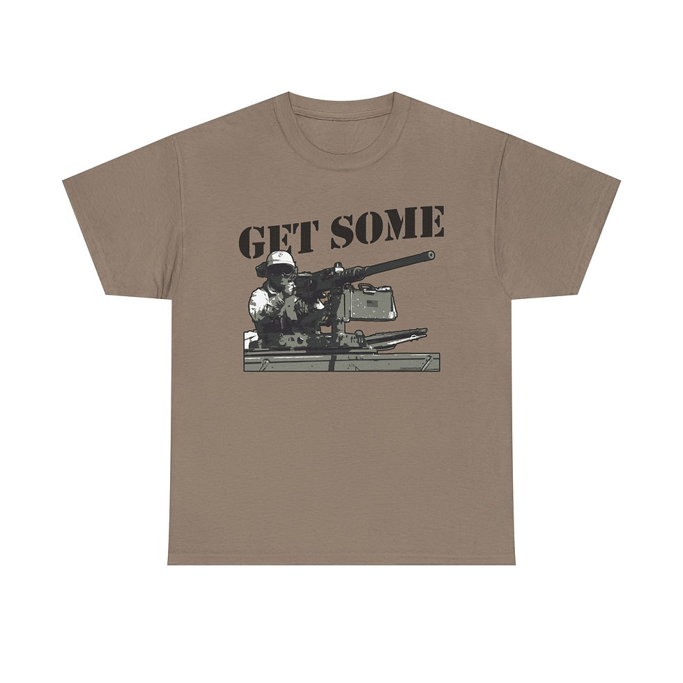 Thumbnail: Get Some 50 cal T-Shirt US Army War Gift