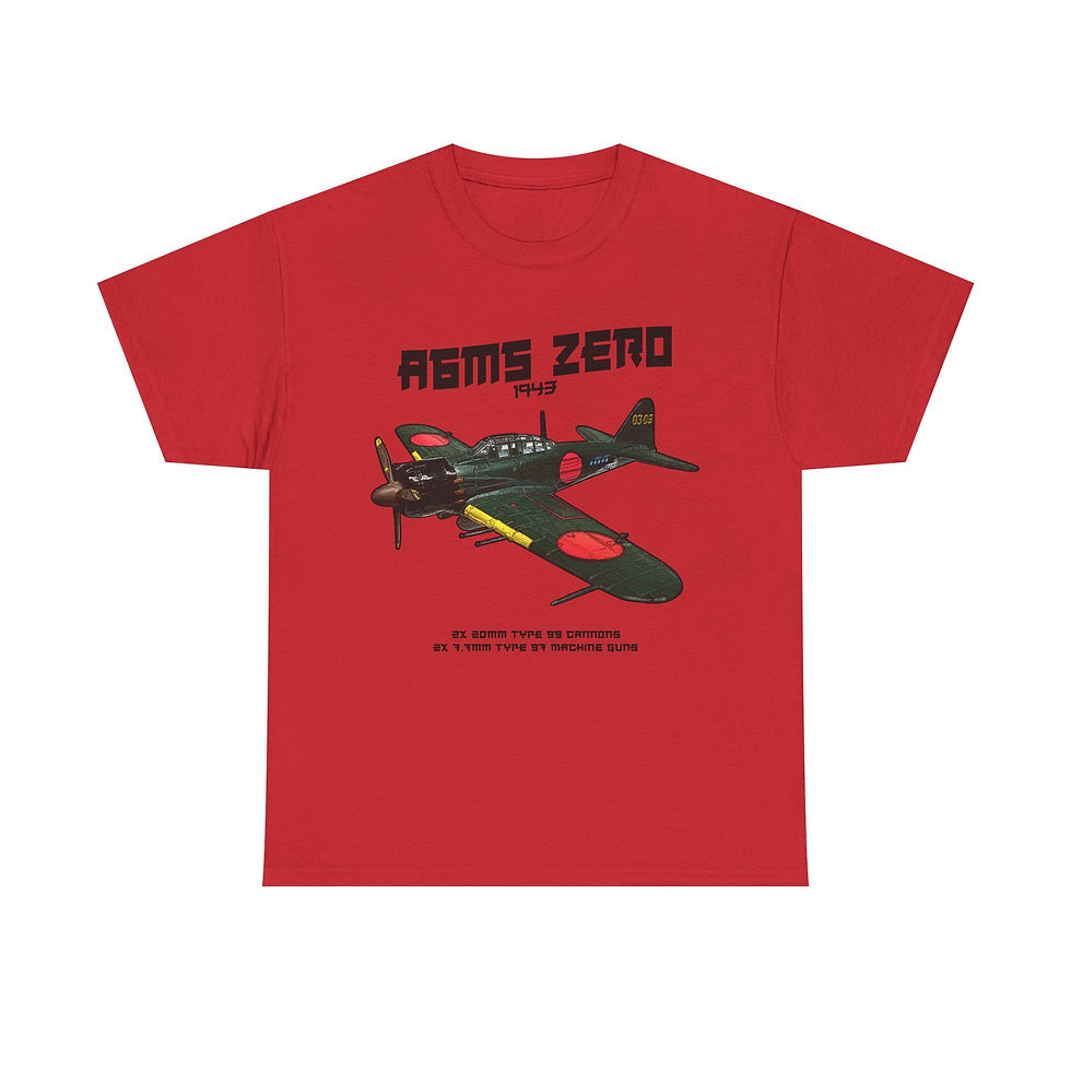 Thumbnail: A6M5 Zero T-Shirt WWII Japanese Aircraft