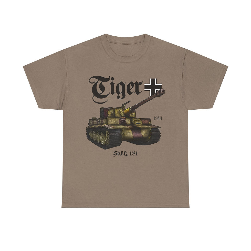 Thumbnail: Tiger I Panzer T-Shirt WWII German Tank Version 2