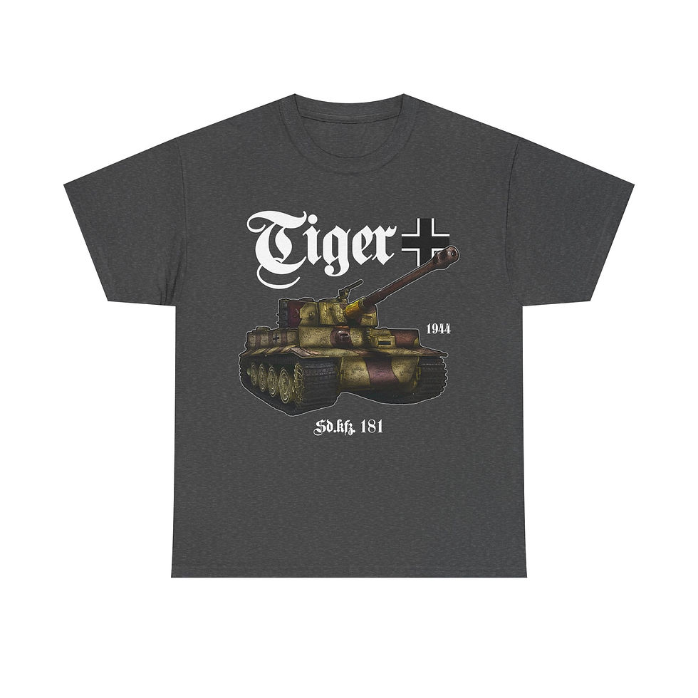 Thumbnail: Tiger I Panzer T-Shirt WWII German Tank Version 2