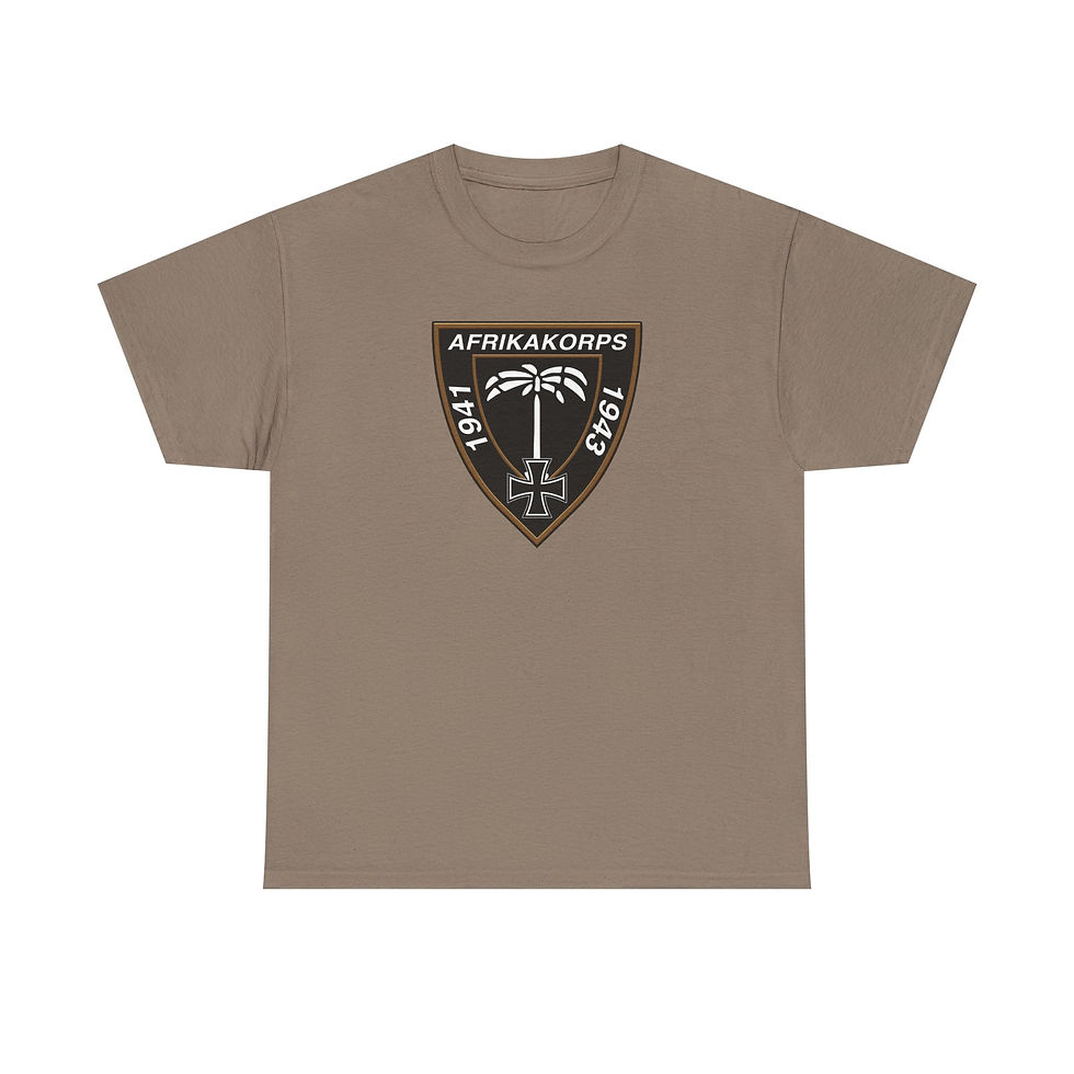 Thumbnail: Afrikakorps Badge T-Shirt German DAK Army