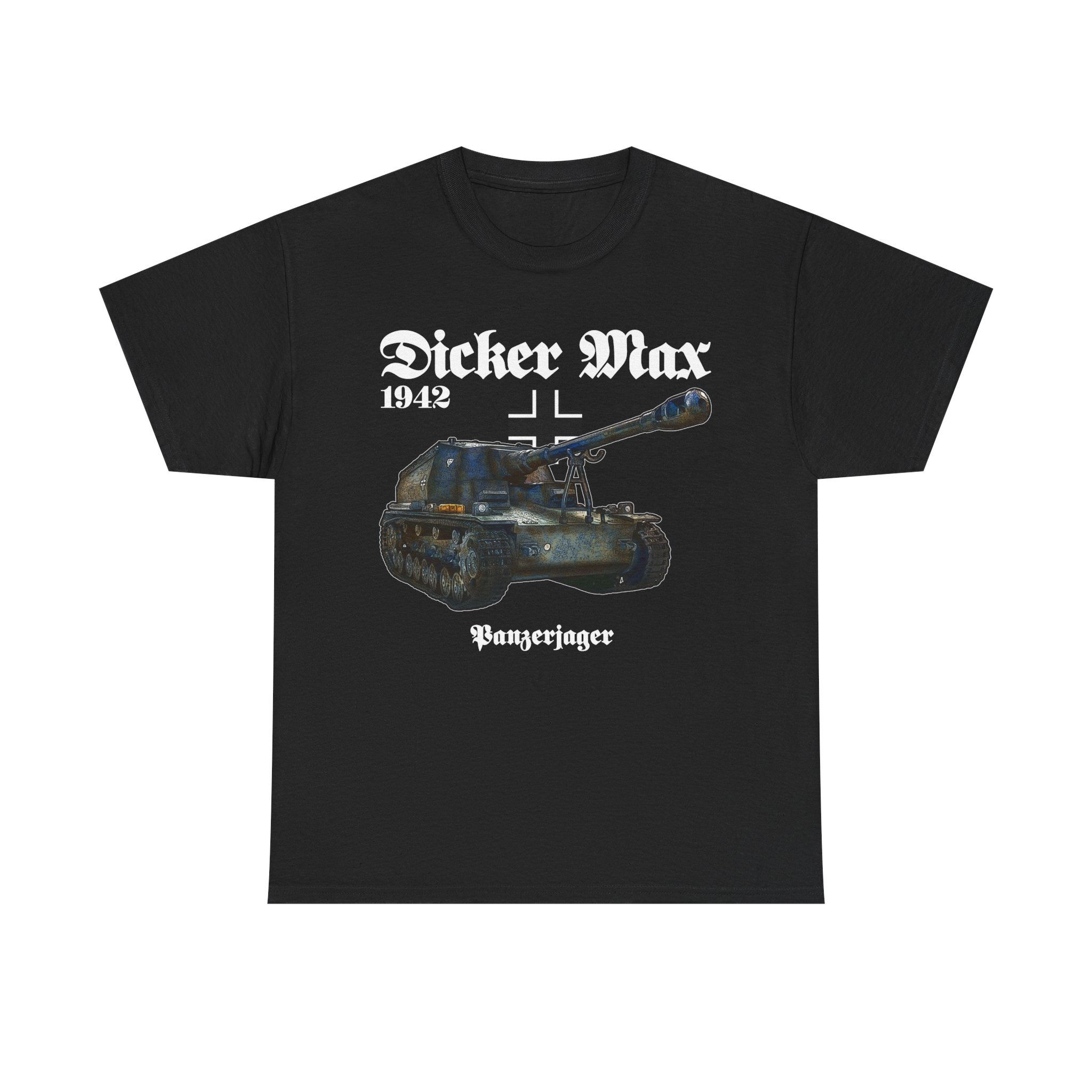 Dicker Max Panzer IV T-Shirt WWII German Tank