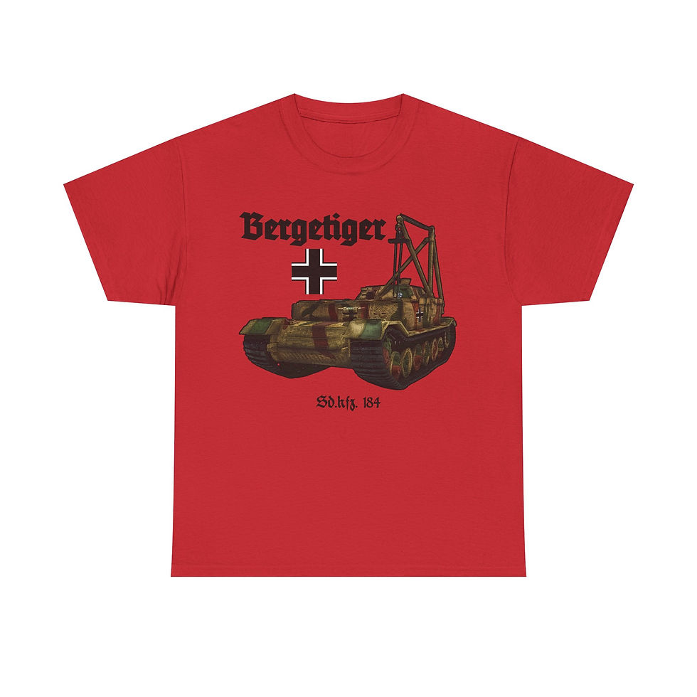 Thumbnail: Bergetiger T-Shirt WWII German Panzer Tank