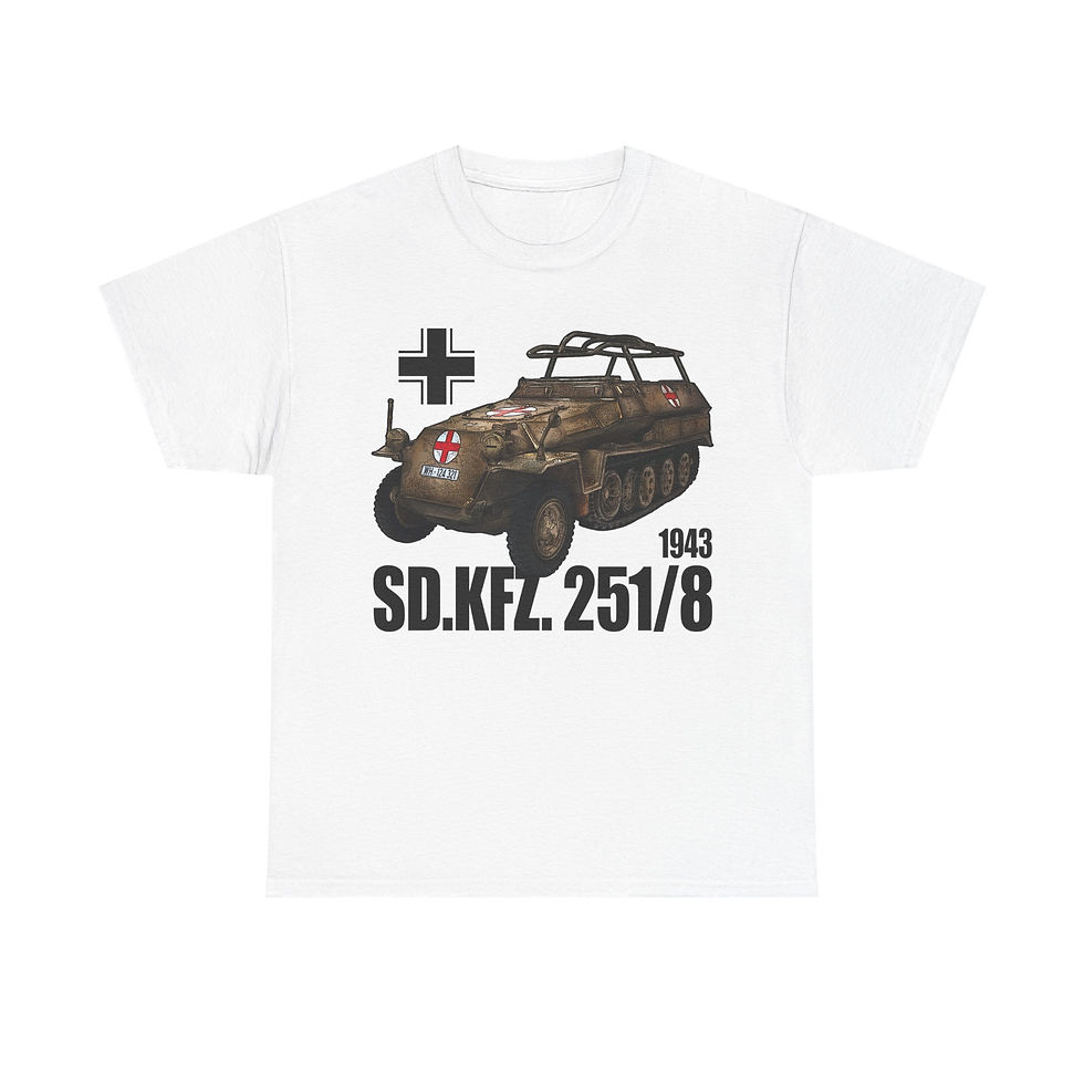 Thumbnail: Sd.kfz 251/8 T-Shirt WWII German Armored Car Ambulance