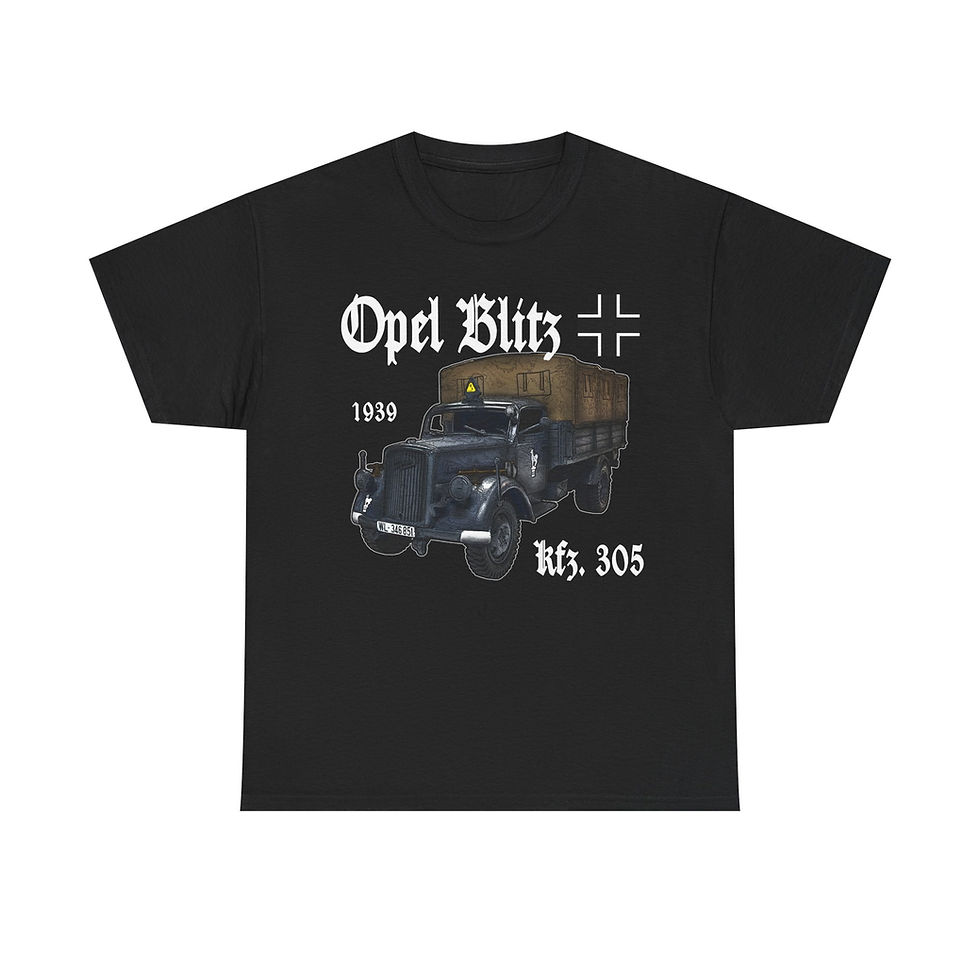 Opel Blitz 305 T-Shirt WWII German Personnel Truck Version 1