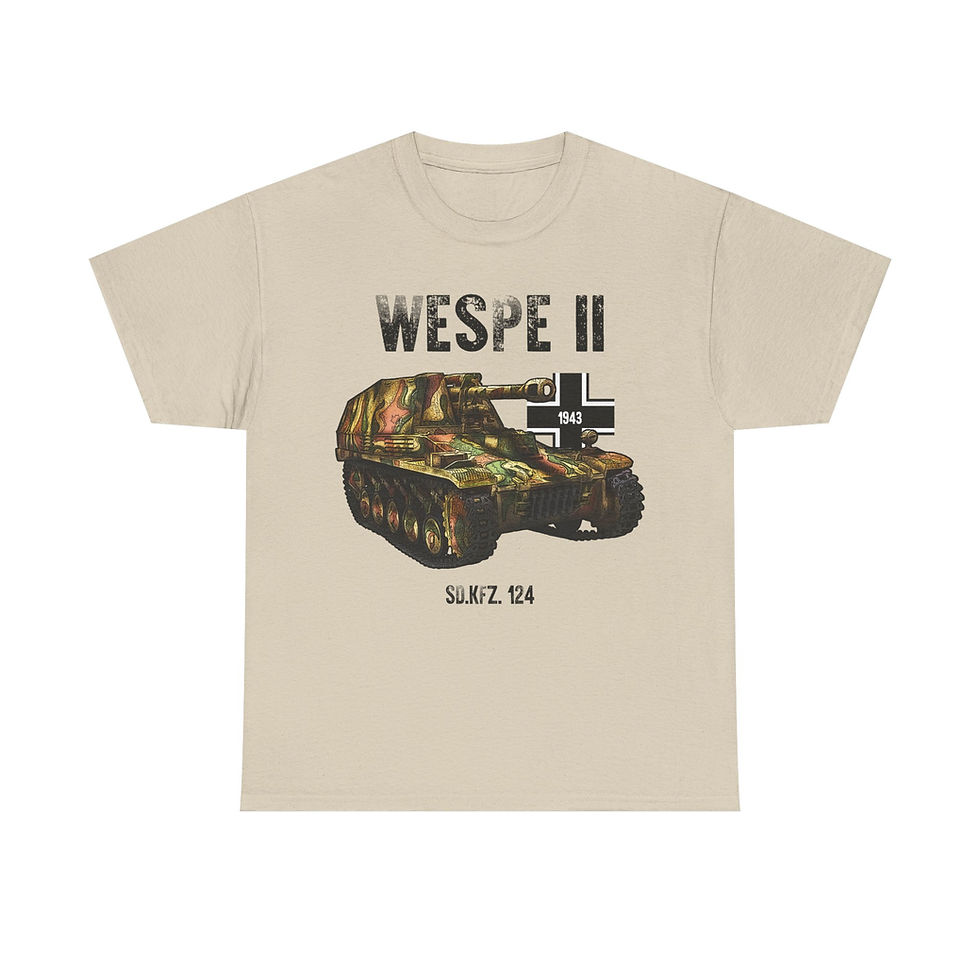 Thumbnail: Wespe Panzer II T-Shirt WWII German Tank