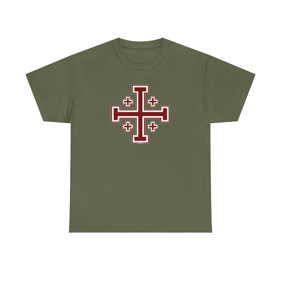 Thumbnail: Crusaders Cross V1 T-Shirt Medieval Holy War
