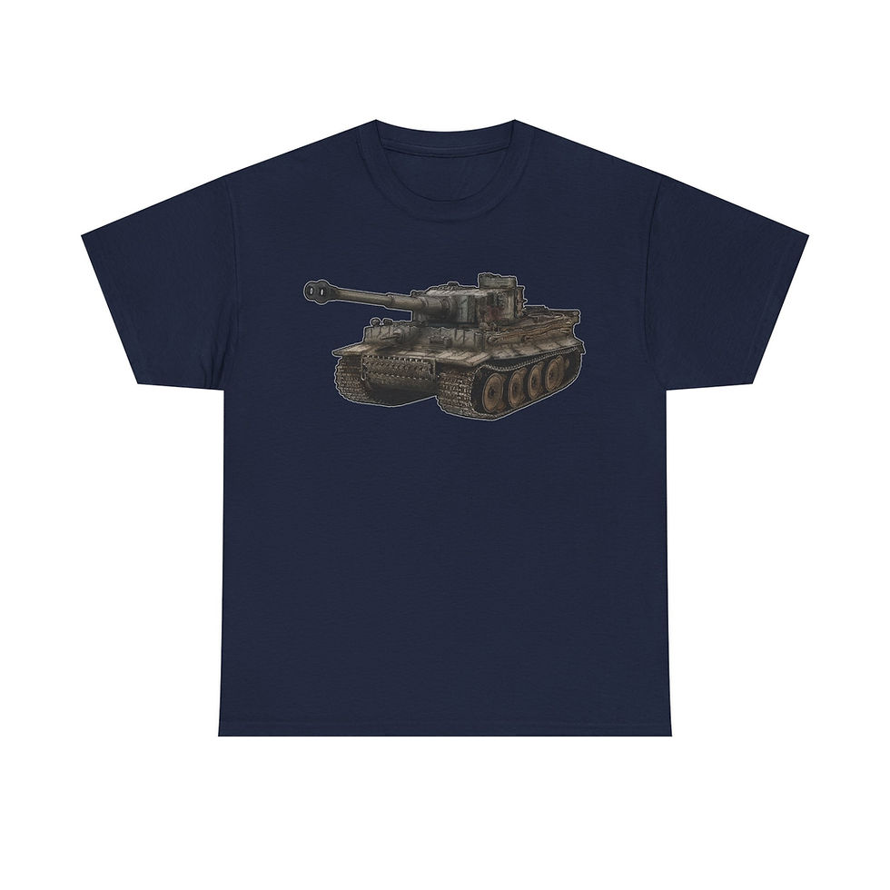 Thumbnail: Tiger I Panzer T-Shirt WWII German Tank Version 3