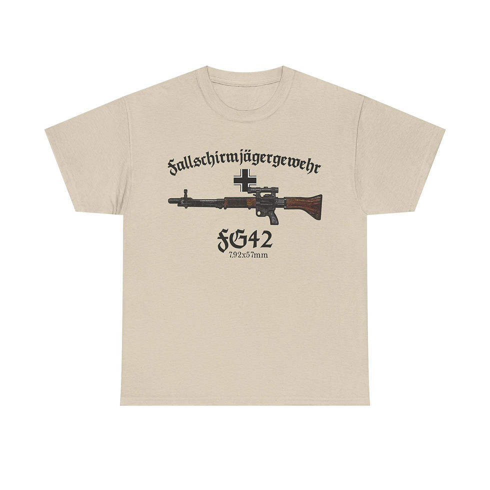 Thumbnail: FG42 T-Shirt WWII German Paratrooper Rifle