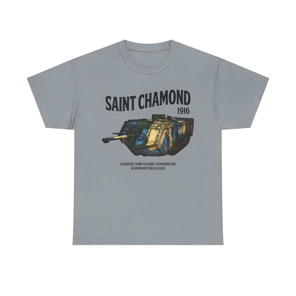 Thumbnail: Saint Chamond T-Shirt WWI French Tank Version 1