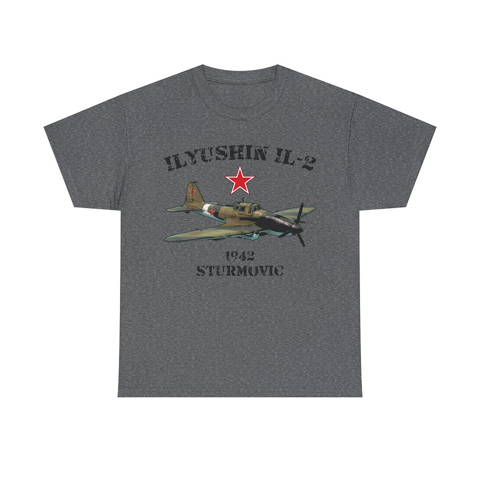 Thumbnail: Ilyushin Il-2 Sturmovic T-Shirt WWII Soviet Aircraft