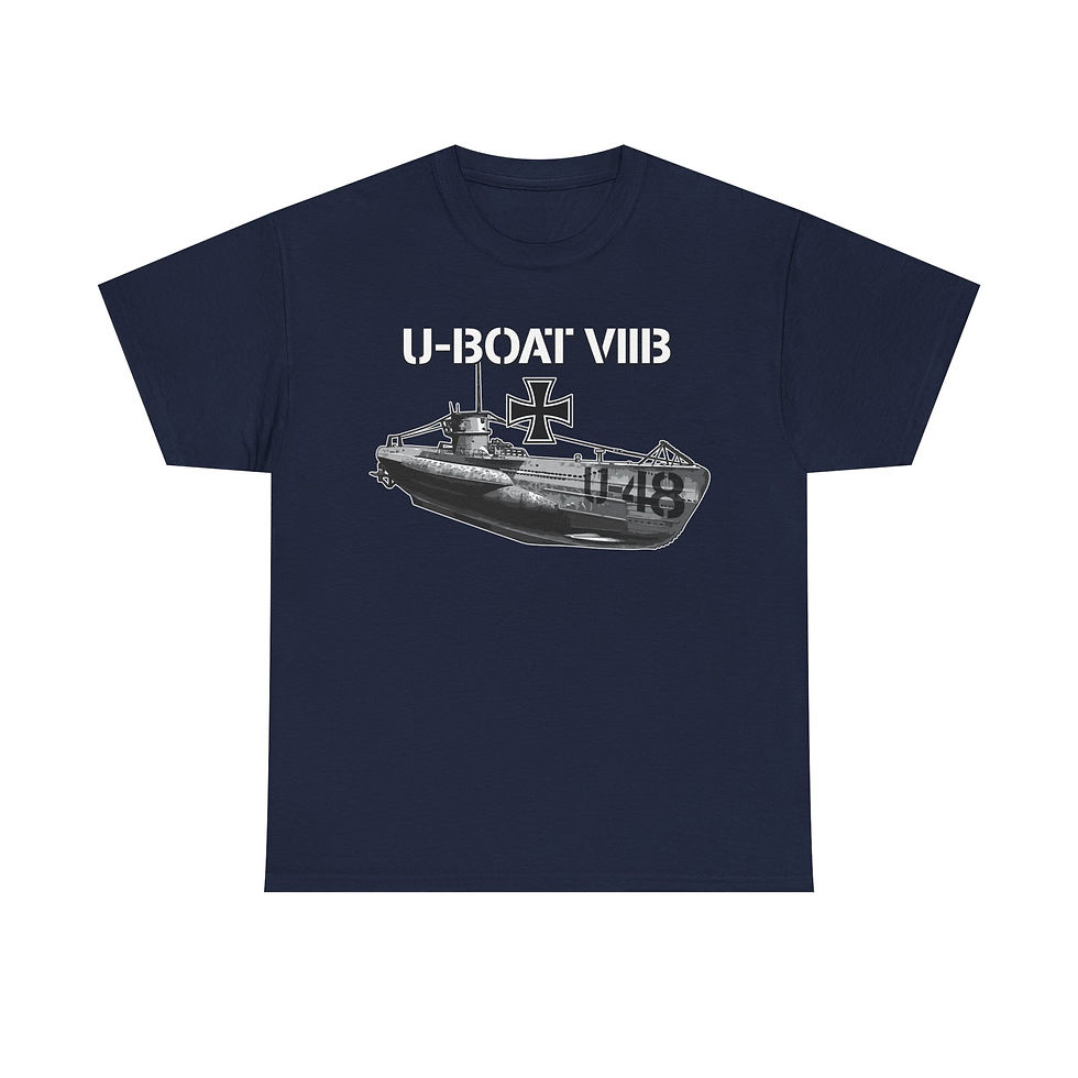 Thumbnail: U-48 U-Boat VIIB T-Shirt WWII German Submarine