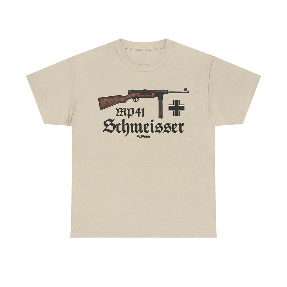 Thumbnail: MP41 T-Shirt Schmeisser WWII German Gun Rifle