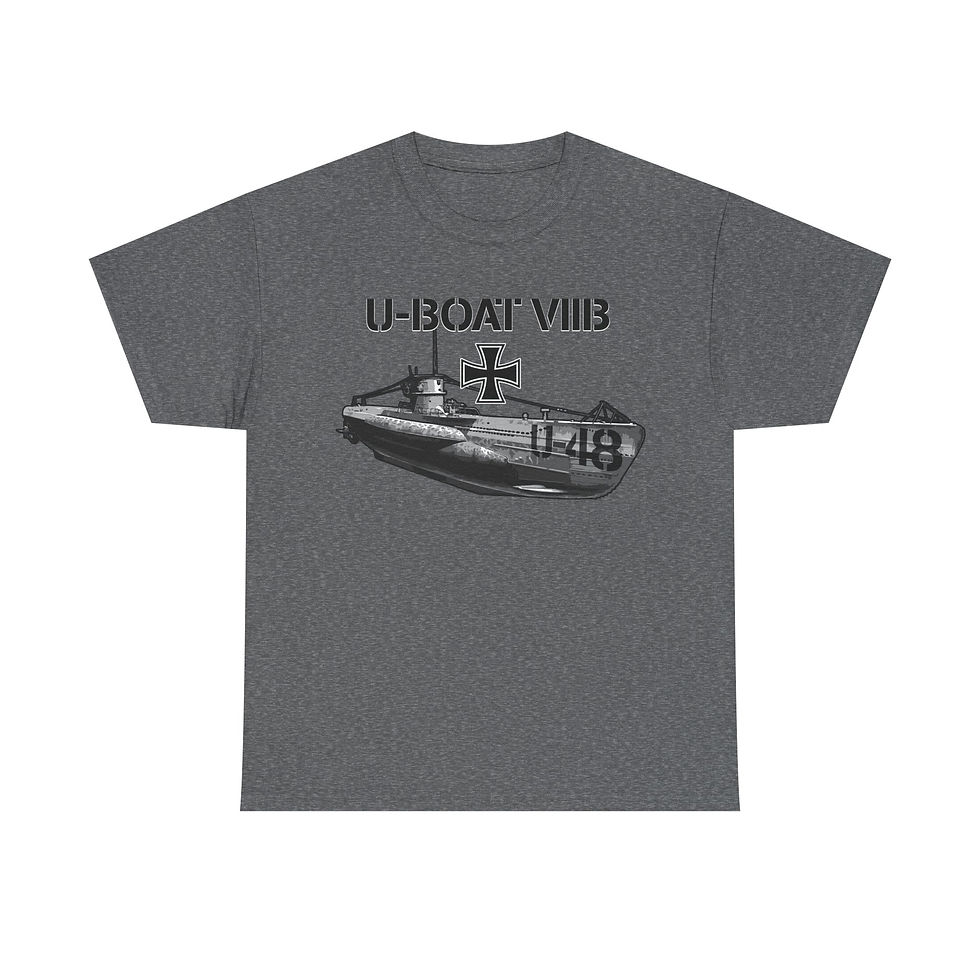 Thumbnail: U-48 U-Boat VIIB T-Shirt WWII German Submarine
