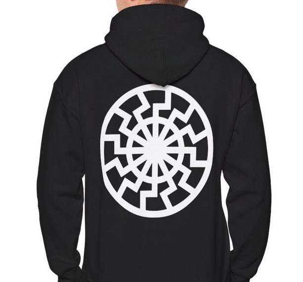 Black Sun Hoodie Double Sided Exclusive