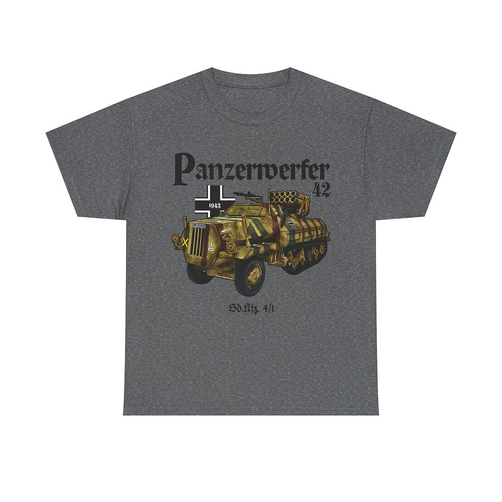 Thumbnail: Panzerwerfer 42 T-Shirt WWII German Armored Vehicle