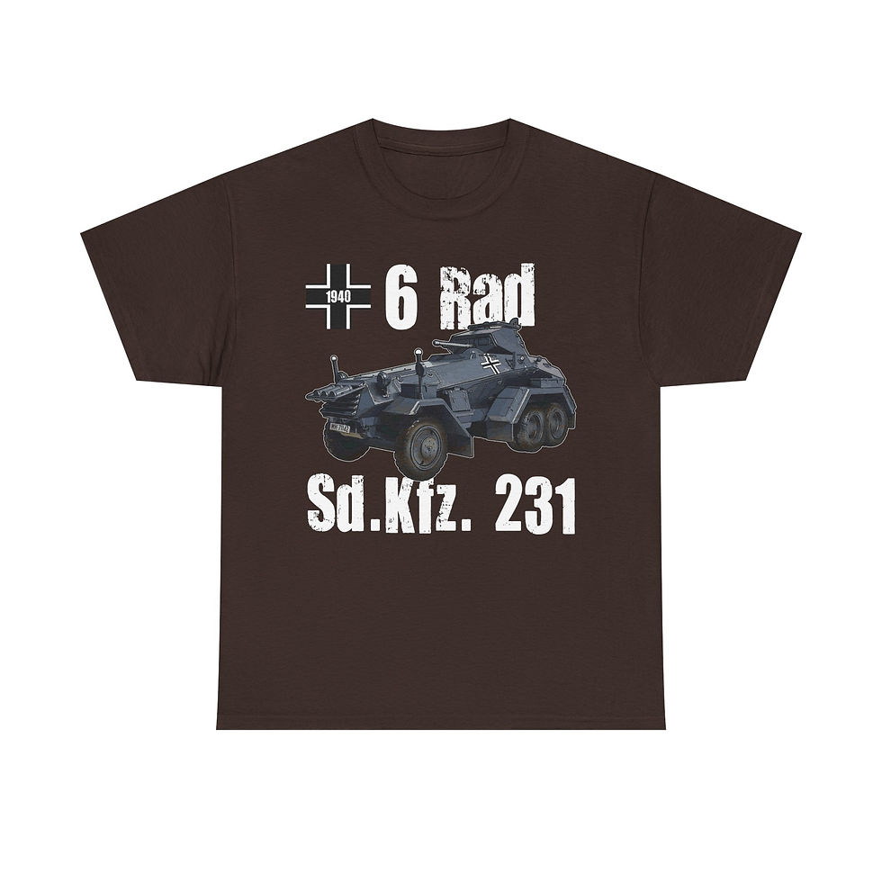 Thumbnail: Sd.kfz. 231 6 Rad T-Shirt WWII German Armored Car Version 1