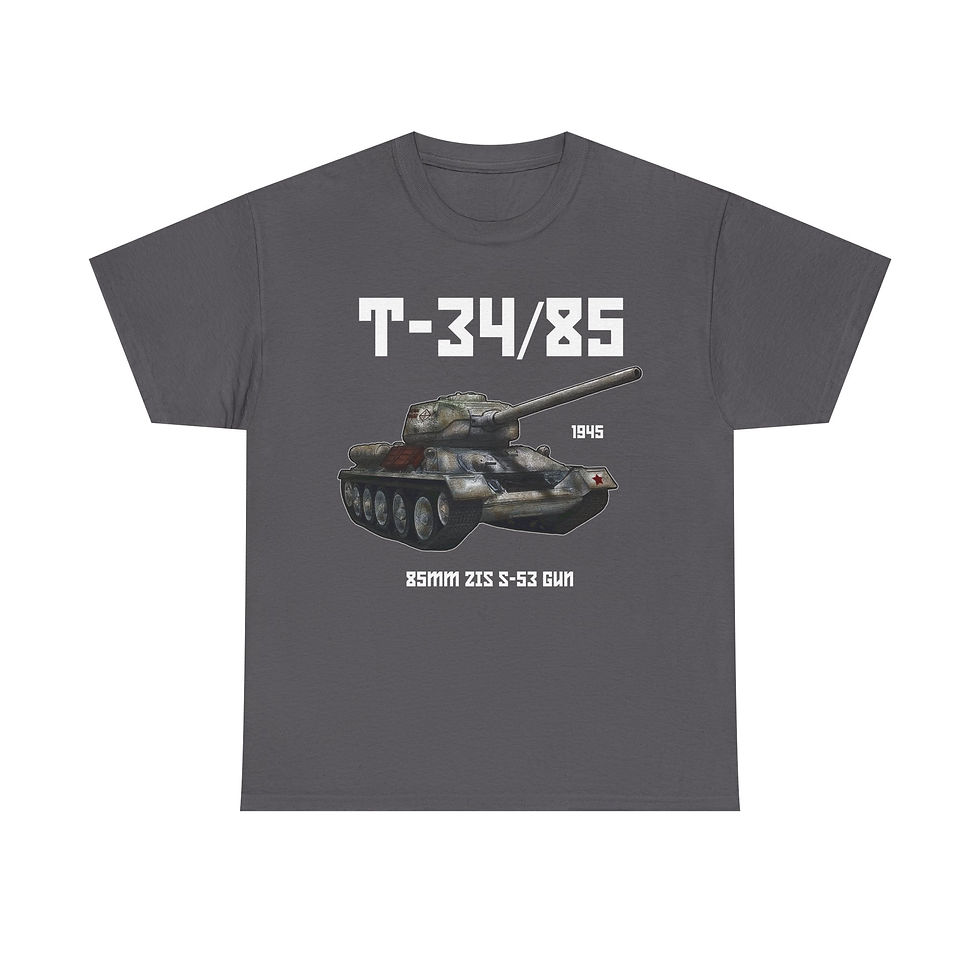 Thumbnail: T-34/85 T-Shirt WWII Soviet Army Tank Version 2