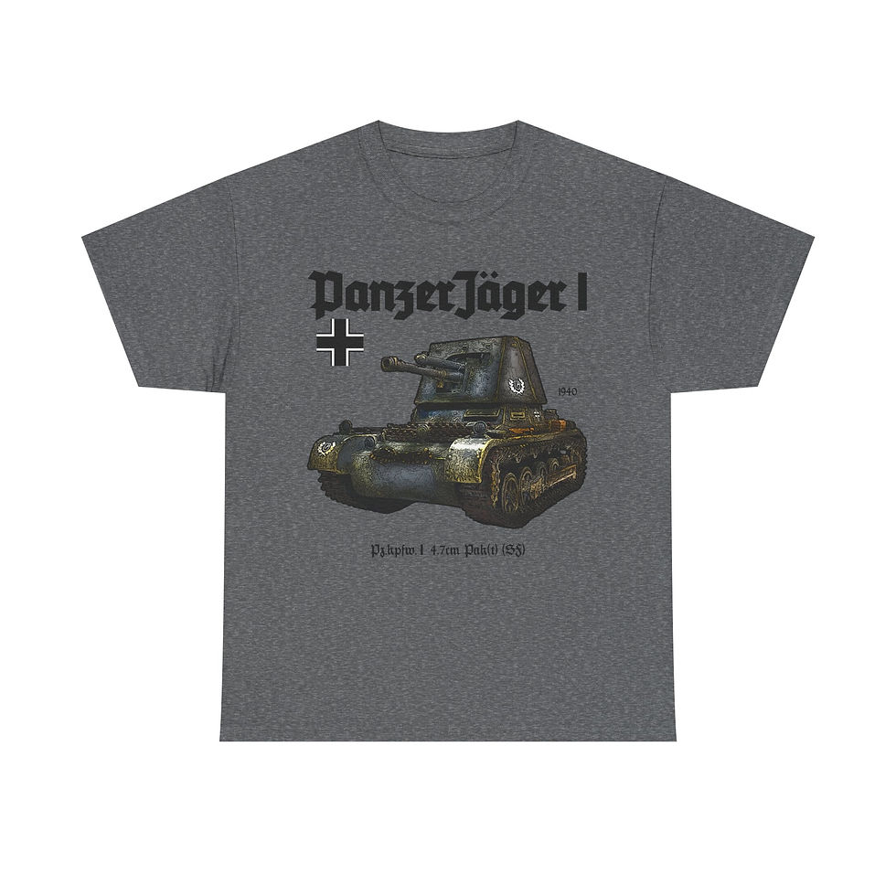 Thumbnail: Panzerjager I Panzer T-Shirt WWII German Tank