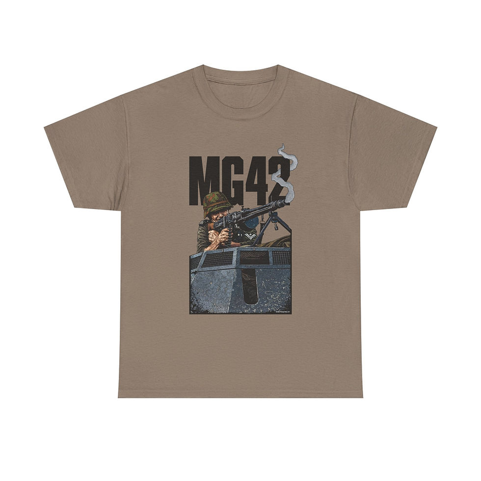 Thumbnail: MG42 Gunner T-Shirt WWII German