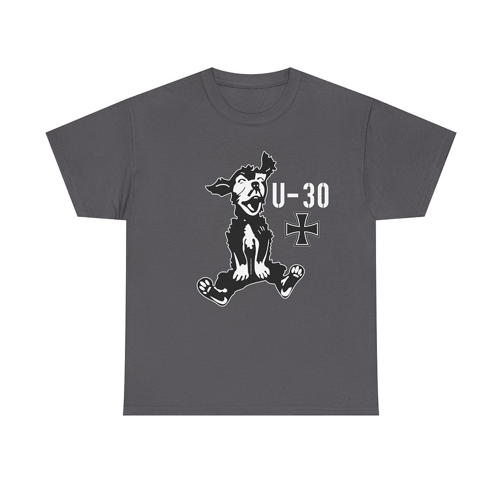 Thumbnail: U-31 Laughing Dog Insignia T-Shirt WWII German Kriegsmarine U-Boat