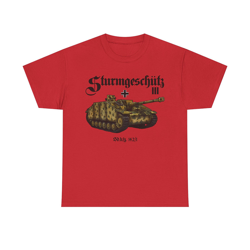 Thumbnail: StuG III Panzer T-Shirt WWII German Tank Version 1