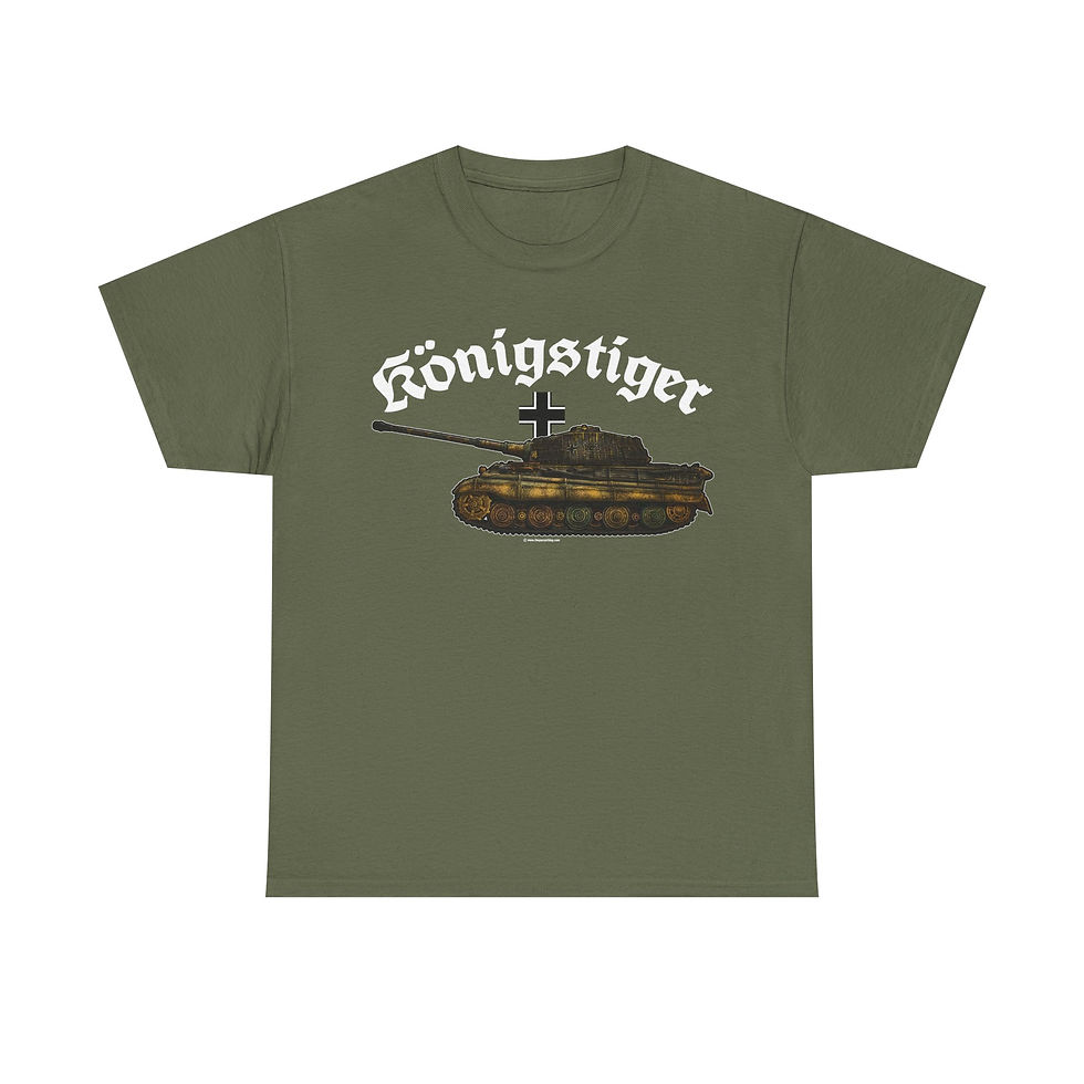 Thumbnail: Konigstiger King Tiger T-Shirt WWII German Tank Version 2