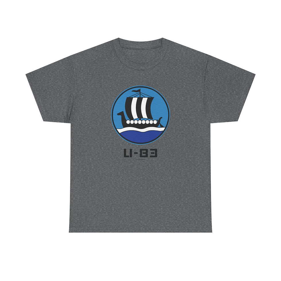 Thumbnail: U-83 Drakkar Viking Ship Insignia T-Shirt WWII German Kriegsmarine U-Boat
