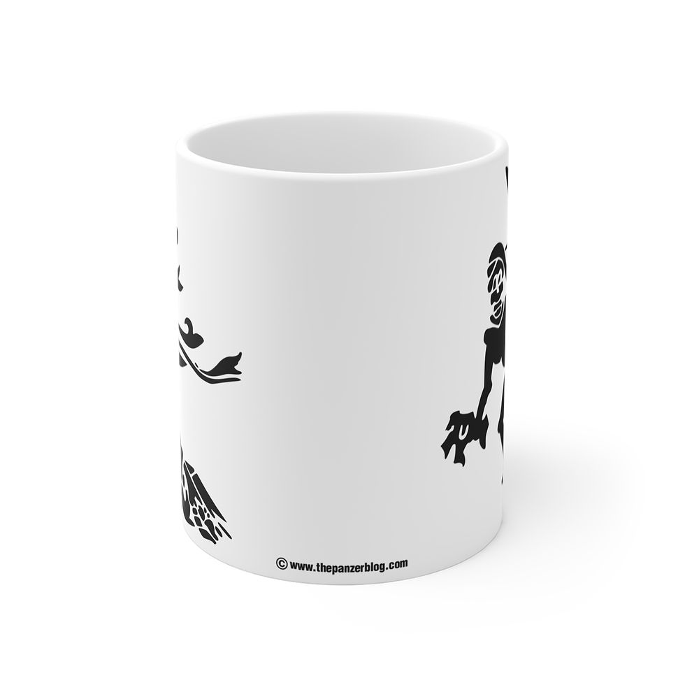 Thumbnail: 11th Panzer Ghost Division V1 Mug 11oz WWII German Coffee Gift