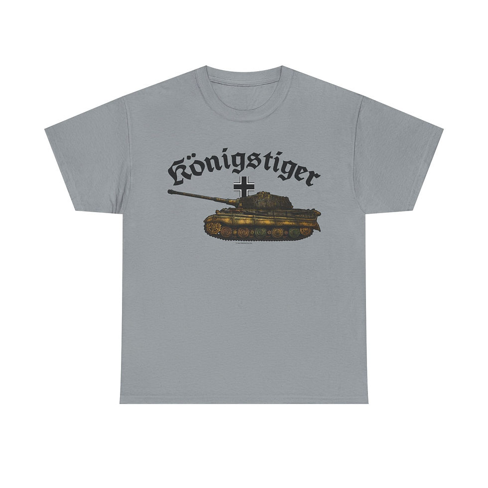 Thumbnail: Konigstiger King Tiger T-Shirt WWII German Tank Version 2