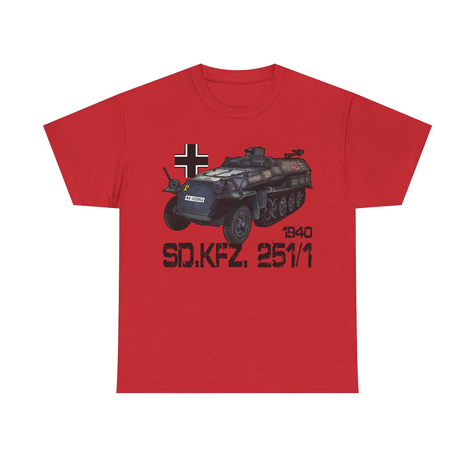 Thumbnail: Sd.kfz 251/1 T-Shirt WWII German Armored Car