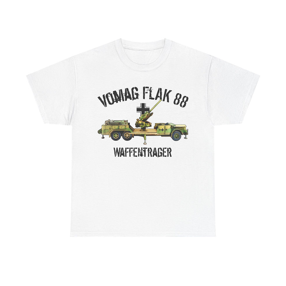 Thumbnail: Vomag Flak 88mm T-Shirt WWII German Waffentrager