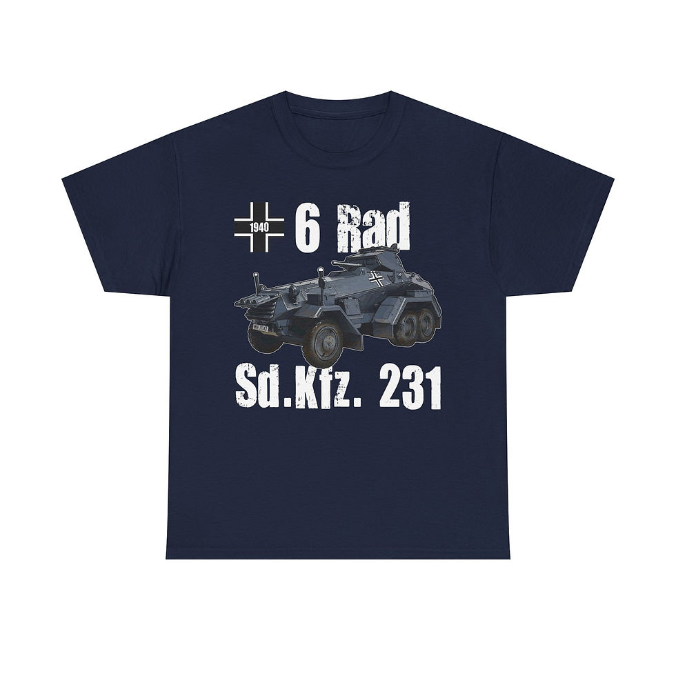 Thumbnail: Sd.kfz. 231 6 Rad T-Shirt WWII German Armored Car Version 1