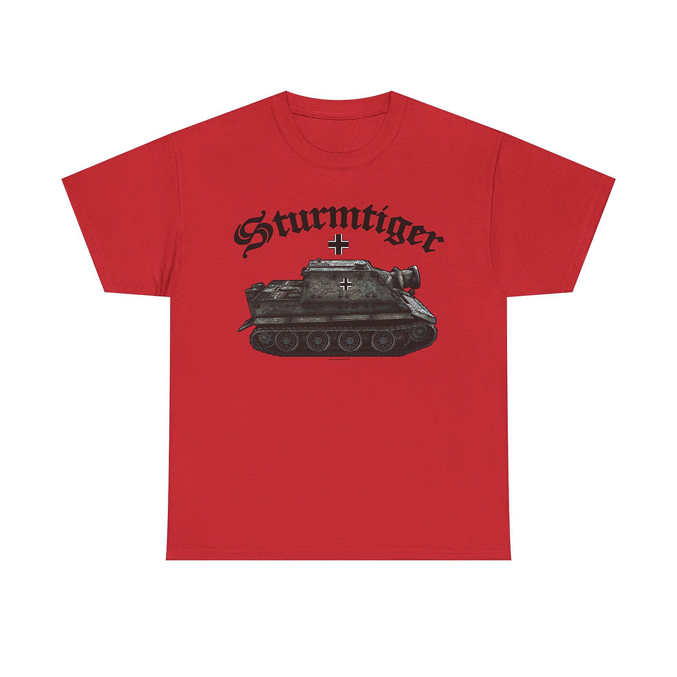 Thumbnail: Sturmtiger Panzer T-Shirt WWII German Tiger Tank Version 4