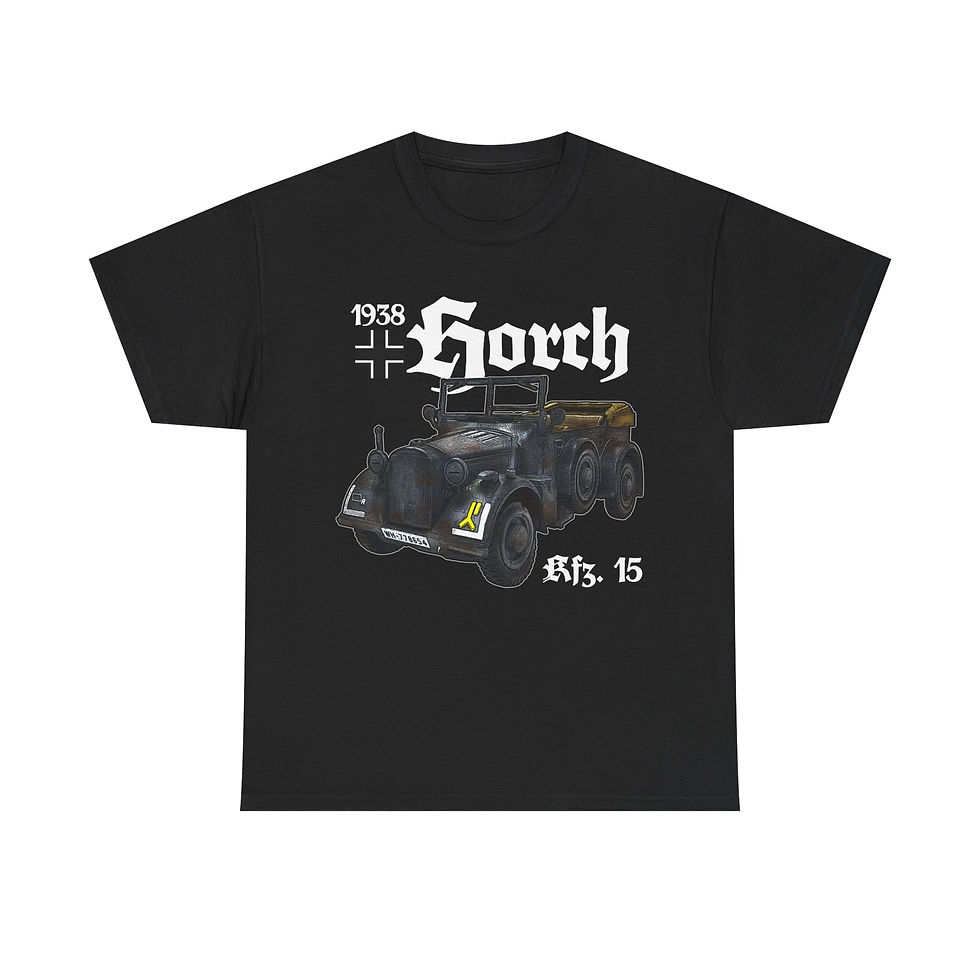 Horch Kfz 15 T-Shirt WWII German Personnel Car Version 1