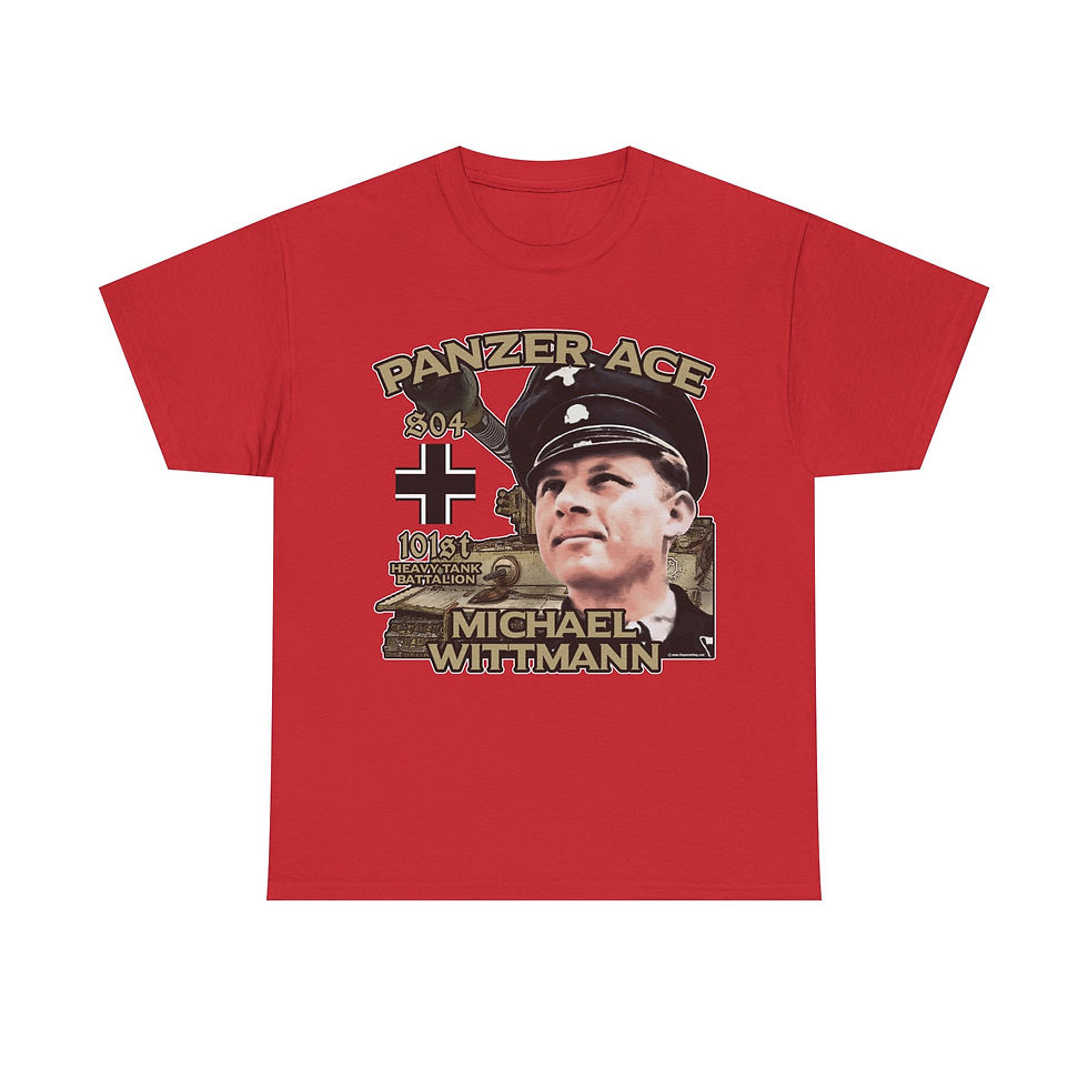 Thumbnail: Panzer Ace Michael Wittmann T-Shirt WWII German Army Tank