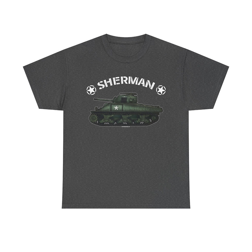 Thumbnail: M4A3 Sherman T-Shirt WWII US Army Tank Version 4