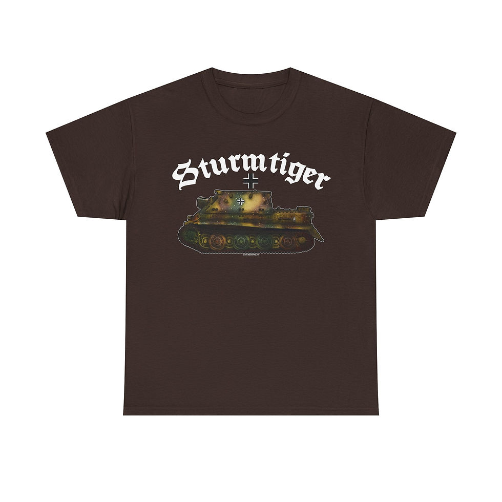 Thumbnail: Sturmtiger Panzer T-Shirt WWII German Tiger Tank Version 3