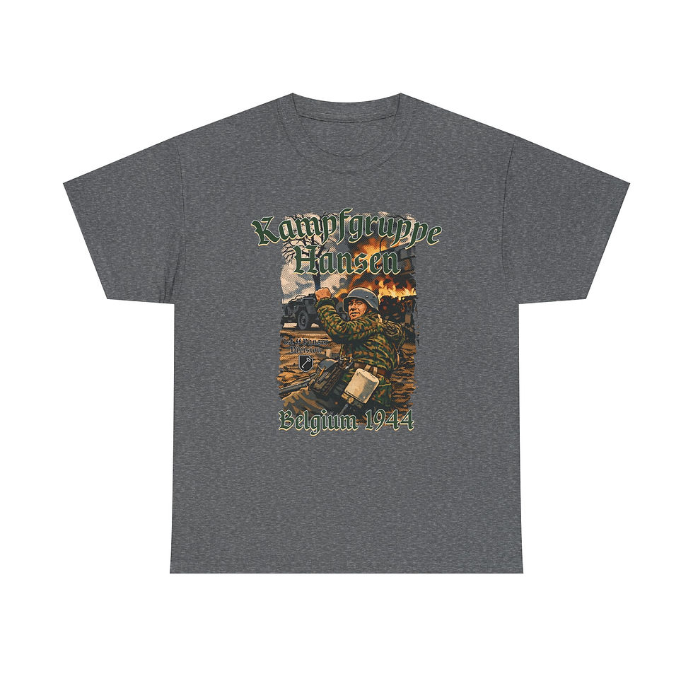 Thumbnail: Kampfgruppe Hansen Belgium 1944 WWII German T-Shirt