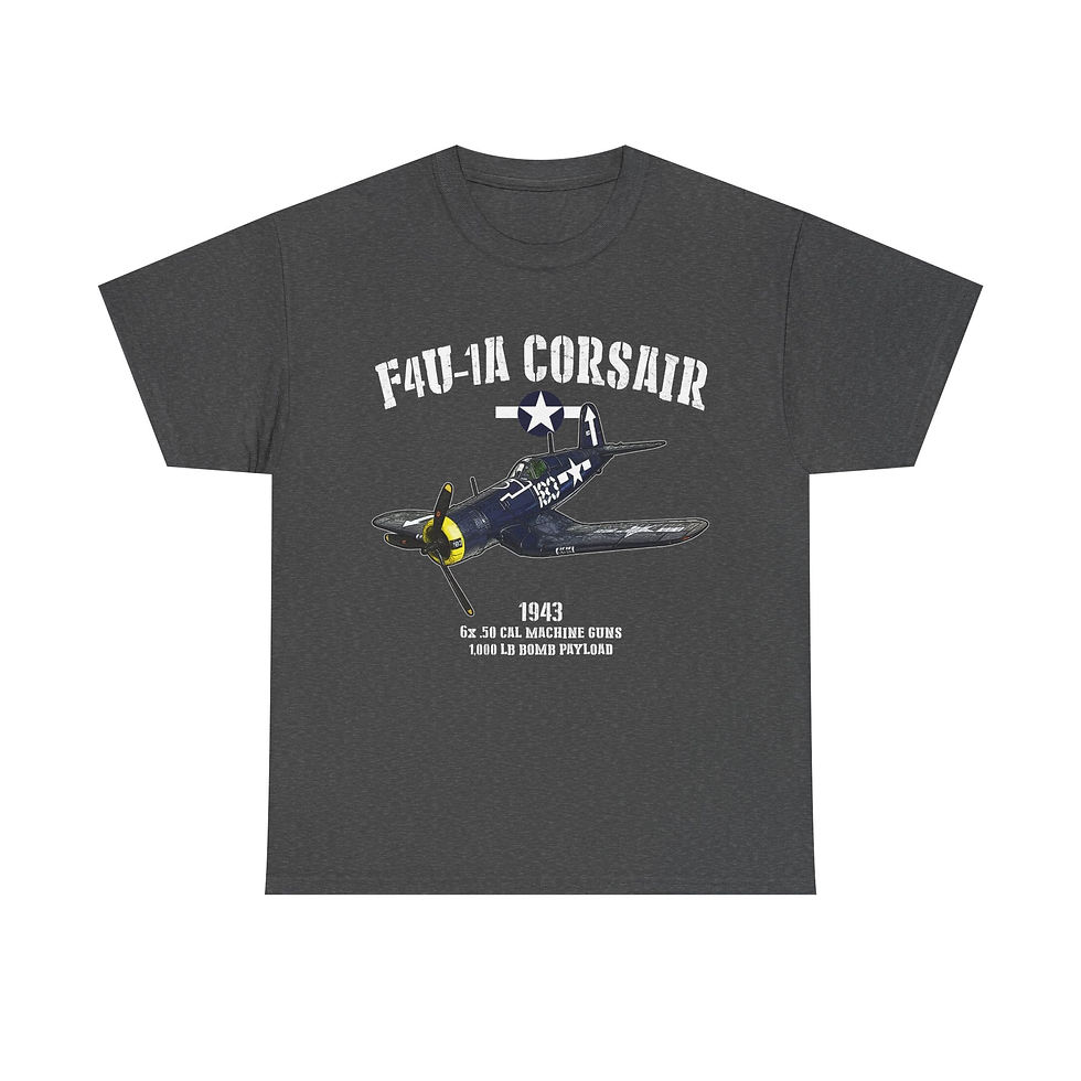Thumbnail: F4U-1A Corsair T-Shirt WWII US Aircraft