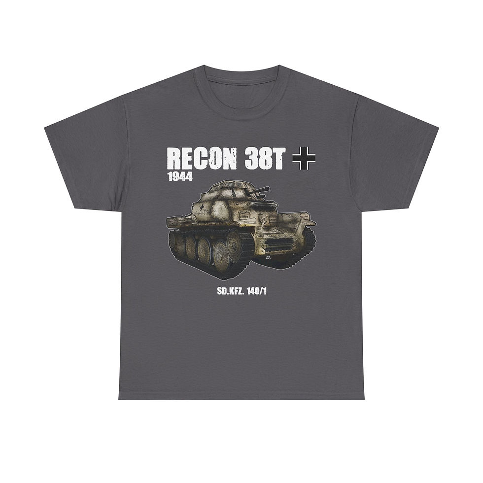 Thumbnail: Recon Panzer 38t T-Shirt WWII German Tank