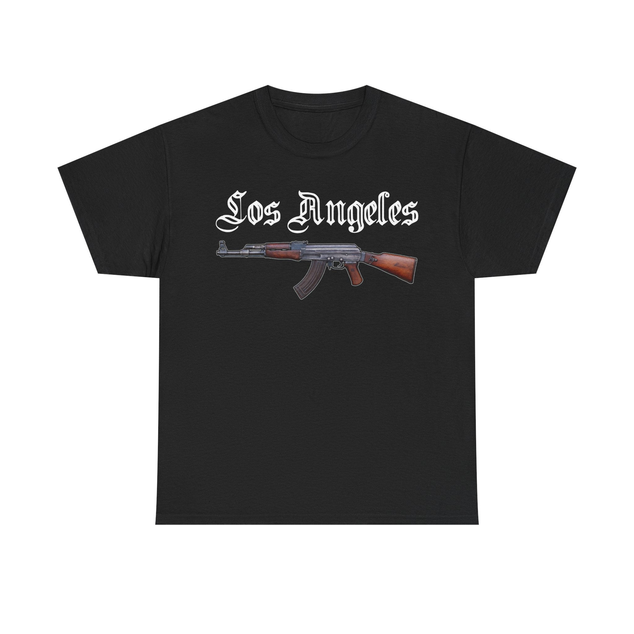 Los Angeles AK47 T-Shirt LA Cali Chopper Rifle